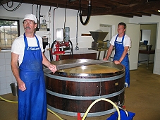 Leon Downey explaining the cheesemaking process