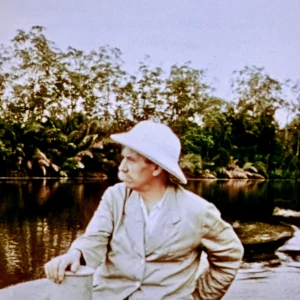 Albert Schweitzer auf dem Ogowe